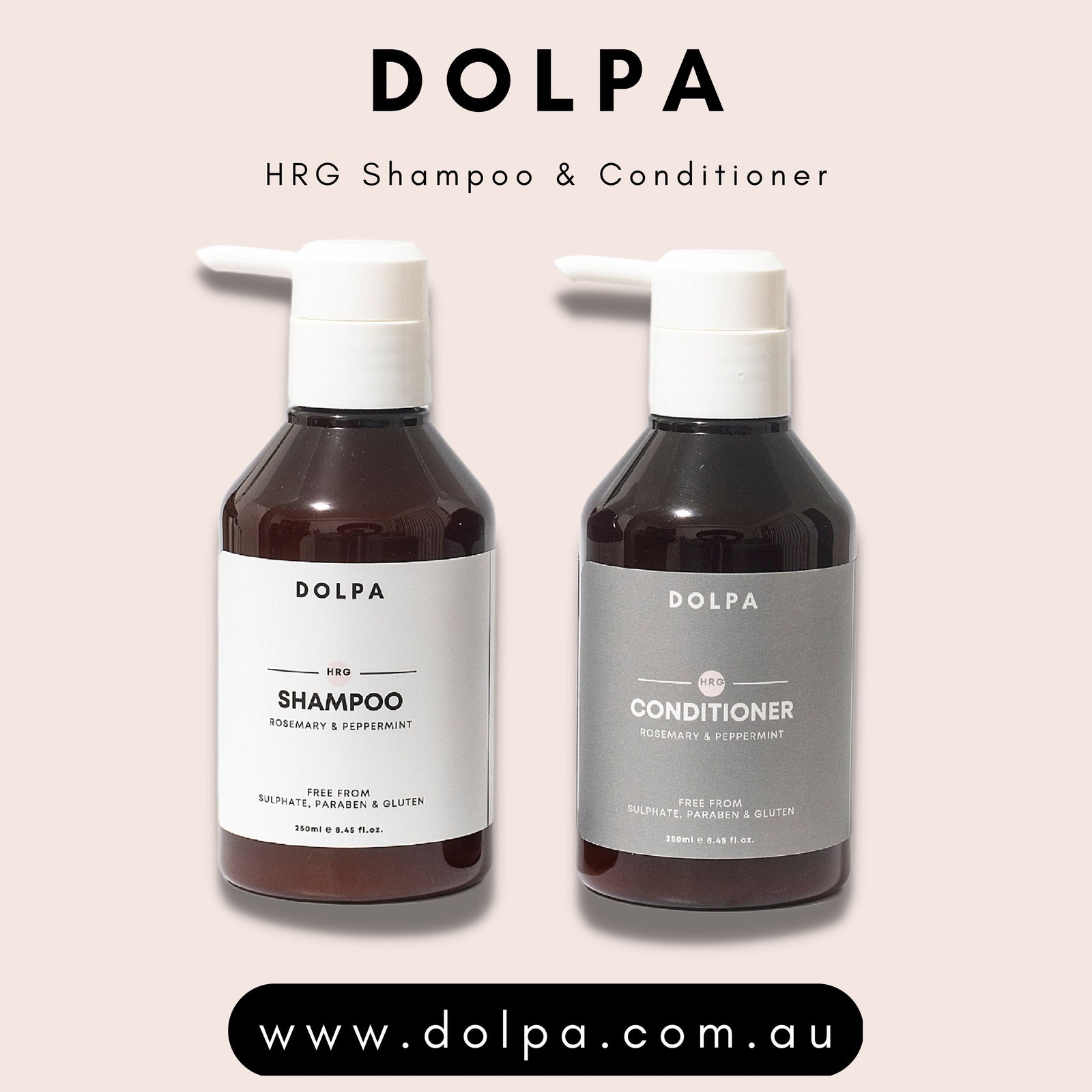 DOLPA Shampoo and Conditioner. Say Goodbye to Hair Loss with DOLPA HRG.