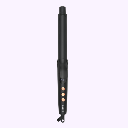 DOLPA premium hair curler product image, showcasing the long barrel and sleek design. White background, 1500x1500 pixels resolution